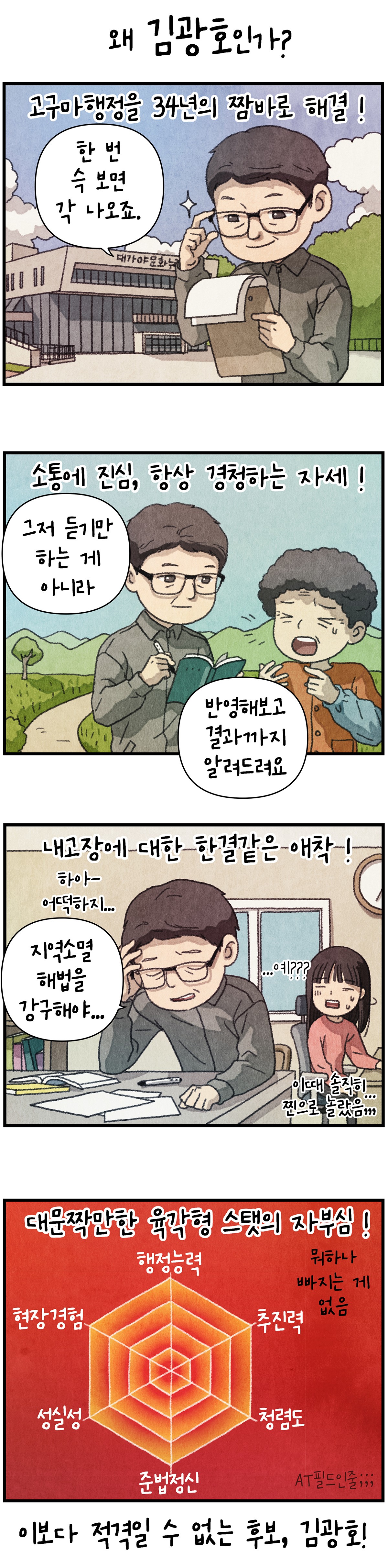 네컷만화 - 김광호가 적격인 이유